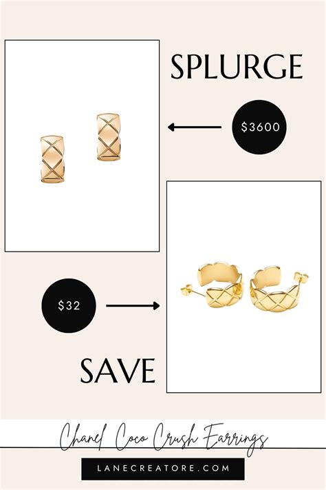 chanel coco crush earrings dupe|chanel inspired earrings.